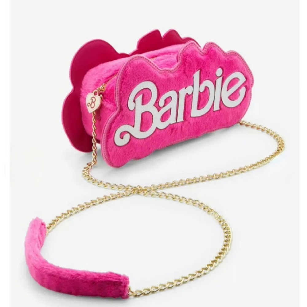 Barbie fuzzy crossbody
